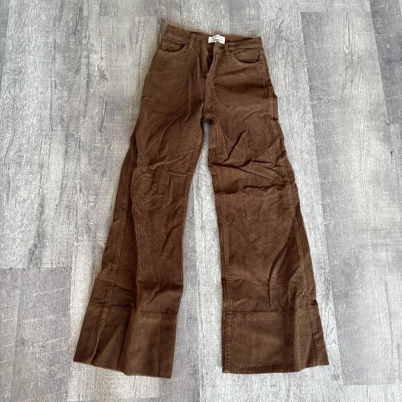 Reformation Penney High Rise Relaxed Flare Corduroy Pants - 24 - Picture 2 of 5